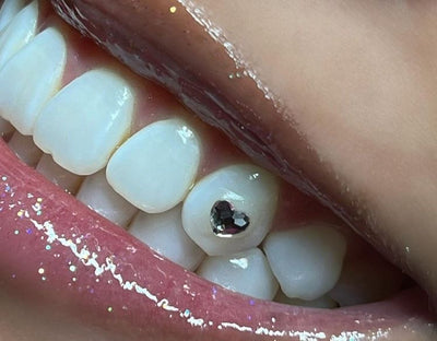 Herz Kristall Zahnschmuck