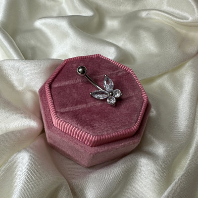 Diamond Butterfly Bauchnabelpiercing