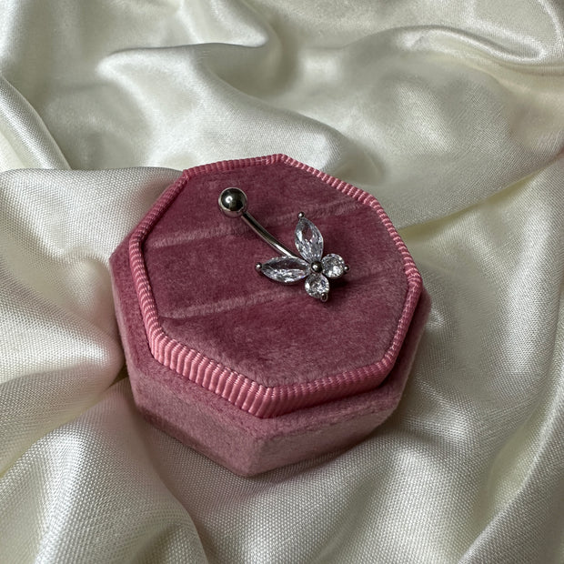 Diamond Butterfly Bauchnabelpiercing