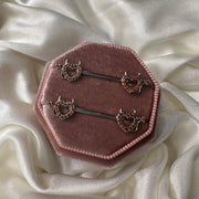 Devils Heart Nippelpiercing