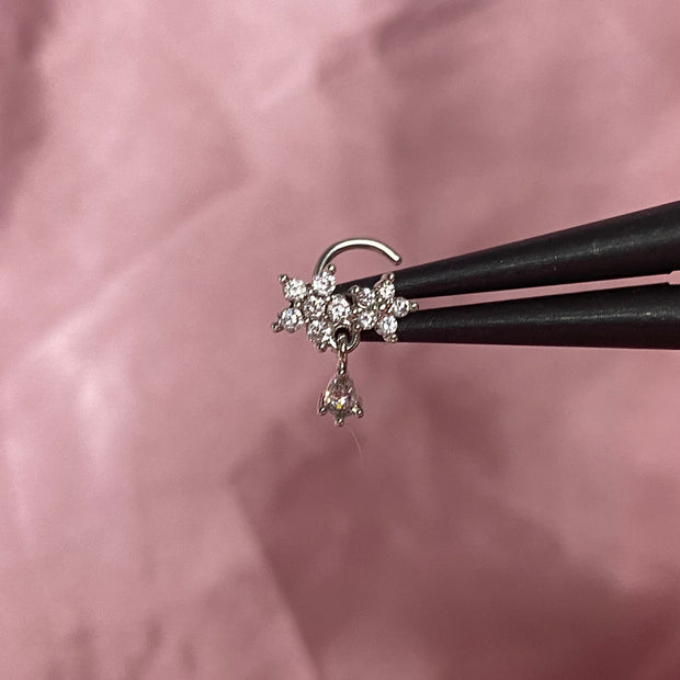 Double Flower Nasenpiercing