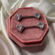 Diamond Heart Nippelpiercing